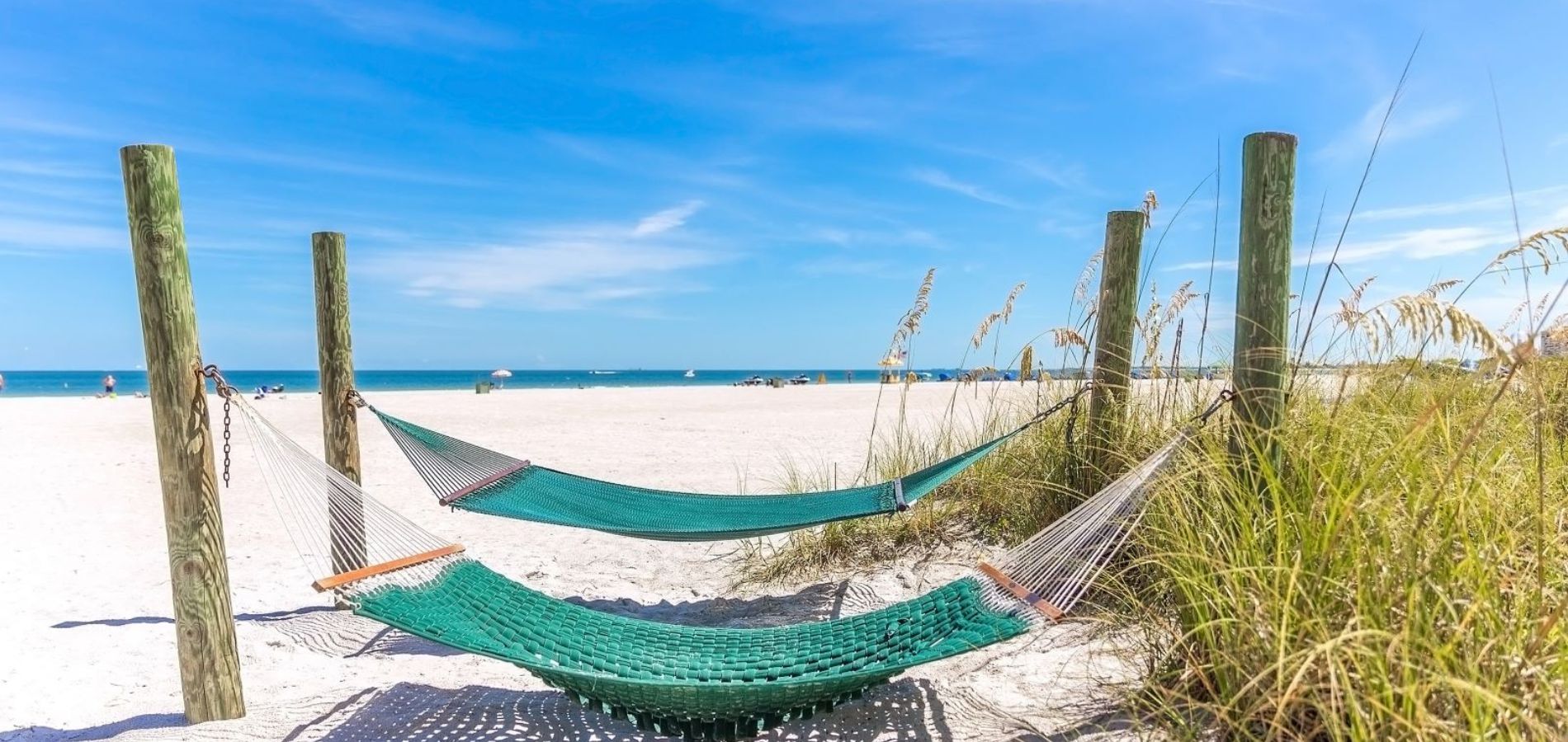 hammocks on beach